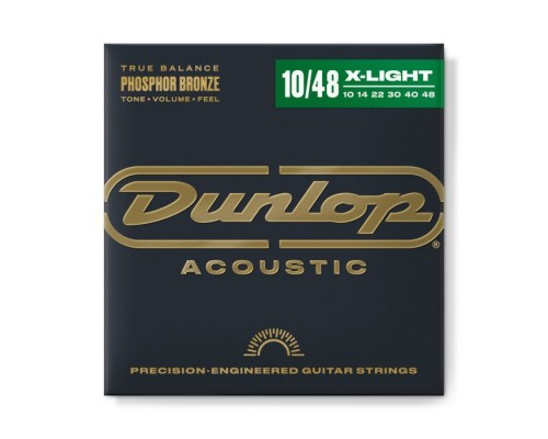 Струни для гітари Jim Dunlop Phosphor Bronze Acoustic Guitar Strings (10-48) (DAP1048)