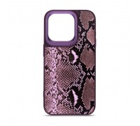 Чохол до мобільного телефона Harder Genuine Snake Apple iPhone 15 Pro Dark Purple (ARM76782)
