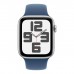 Смарт-годинник Apple Watch SE 2024 GPS 44mm Silver Aluminium Case with Denim Sport Band - S/M (MXEQ3QH/A)
