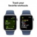 Смарт-годинник Apple Watch SE 2024 GPS 44mm Silver Aluminium Case with Denim Sport Band - S/M (MXEQ3QH/A)