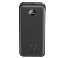 Батарея універсальна XO 20000mAh, PD/20W, QC/22.5W, black (PR239_Black)