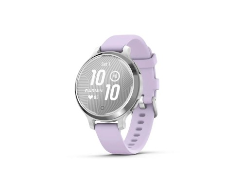 Смарт-годинник Garmin Lily 2 Active, Silver/Jasmine Purple, Silicone, (010-02891-01)