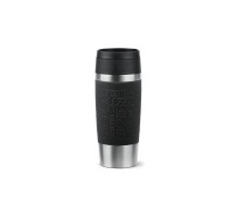 Термокружка Tefal Travel Mug Classic, 360мл, нержавіюча сталь, чорний (N2020210)