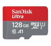 Карта пам'яті SanDisk 128GB microSD class 10 UHS-I A1 Ultra (SDSQUAB-128G-GN6MN)