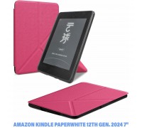 Чохол до електронної книги BeCover Ultra Slim Origami Amazon Kindle Paperwhite 12th Gen. 2024 7″ Hot Pink (712843)