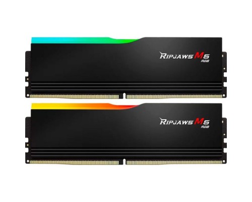 Модуль пам'яті для комп'ютера DDR5 64GB (2x32GB) 6400 MHz Ripjaws M5 RGB Matte Black G.Skill (F5-6400J3239G32GX2-RM5RK)