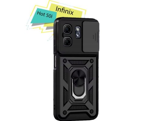 Чохол до мобільного телефона BeCover Military Infinix Hot 50i (X6531) Black (713047)