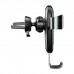 Універсальний автотримач Baseus Metal Gravity with technology Qi 10W (WXYL-B0A)