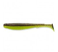 Силікон рибальський FishUP U-Shad 3" 203 - Green Pumpkin/Flo Chartreuse (9шт/уп) (1864.15.14)