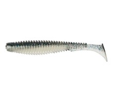 Силікон рибальський FishUP U-Shad 4" 201 - Bluegill/Pearl (8шт/уп) (1864.11.18)