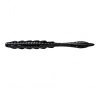 Силікон рибальський FishUP Scaly Fat 3.2" 101 - Black, cheese taste (8шт/уп) (1864.06.09)