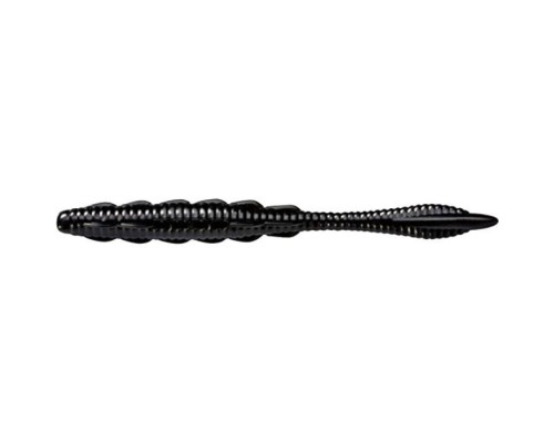 Силікон рибальський FishUP Scaly Fat 3.2" 101 - Black, cheese taste (8шт/уп) (1864.06.09)
