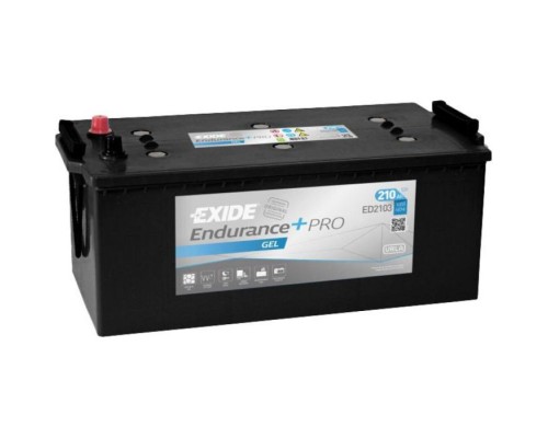 Акумулятор автомобільний EXIDE ENDURANCE+PRO GEL 210Ah бокова(+/-) (1030EN) (ED2103)