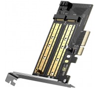 Контролер Ugreen PCI-E 3.0 for SSD M.2 NVMe + M.2 NGFF CM302 (70504)