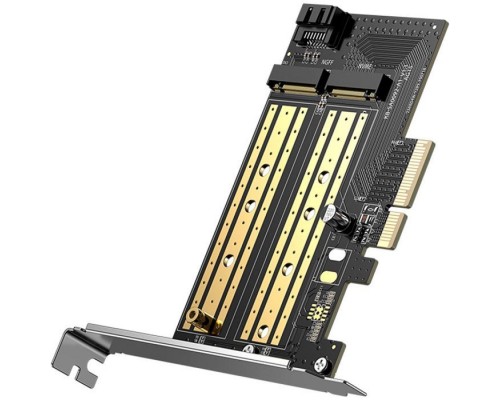 Контролер Ugreen PCI-E 3.0 for SSD M.2 NVMe + M.2 NGFF CM302 (70504)