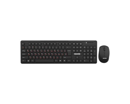 Комплект Maxxter KMS-WCM-02B-UA Wireless UA Black (KMS-WCM-02B-UA)