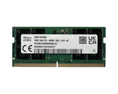 Модуль пам'яті для ноутбука SoDIMM DDR5 16GB 4800 MHz Hynix (HMCG78MEBSA092N)