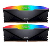 Модуль пам'яті для комп'ютера DDR4 16GB (2x8GB) 3200 MHz NOX RGB Black Apacer (AH4U16G32C28YNBAA-2)