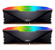 Модуль пам'яті для комп'ютера DDR4 16GB (2x8GB) 3200 MHz NOX RGB Black Apacer (AH4U16G32C28YNBAA-2)