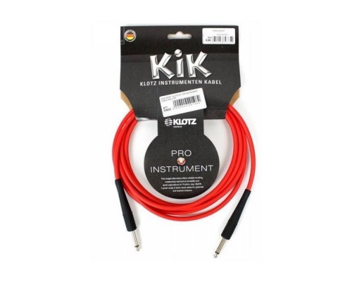 Інструментальний кабель Klotz KIK Instrument Cable Red 3 m (228225)
