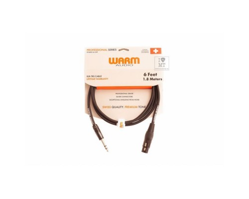 Мікрофонний кабель Warm Audio Pro-XLRf-TRSm-6' 1.8 m (231556)