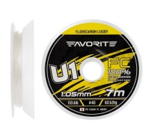 Флюорокарбон Favorite U1 FC 7m 40/1.05mm 133.6lb/60.62kg (1693.11.99)
