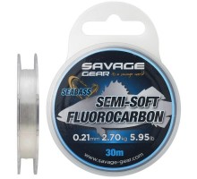 Флюорокарбон Savage Gear Semi-Soft Seabass 30m 0.29mm 4.79kg Clear (1854.18.67)