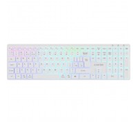 Клавіатура Canyon HKB-W11 Slim Dual Mode Wireless/Bluetooth RGB UA White (CNS-HBTK11W)