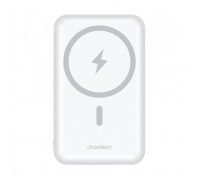 Батарея універсальна Choetech Magnetic Wireless 10000mAh 20W, PD,QC/3.0, USB-A, USB-C, White (B663-ACWH)