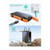 Батарея універсальна Choetech Wireless 20000mAh 20W, PD, QC/3.0, solar panel, Qi-5W, Black-Orange (B657-OR)
