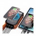 Батарея універсальна Choetech Wireless 20000mAh 20W, PD, QC/3.0, solar panel, Qi-5W, Black-Orange (B657-OR)