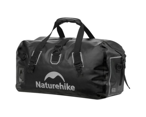 Дорожня сумка Naturehike Водонепроникна CNK2450XB015, 60 л, чорна (6975641883760)