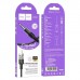 Кабель мультимедійний Lightning to 3.5mm M 1.0m UPA27 Spirit transparent Black HOCO (6942007612524)