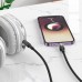 Кабель мультимедійний Lightning to 3.5mm M 1.0m UPA27 Spirit transparent Black HOCO (6942007612524)