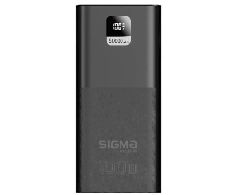 Батарея універсальна Sigma X-power SI50A6QLX 50000mAh, PD/100W, LED, cable 100w, black (4827798741313)