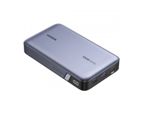 Батарея універсальна Ugreen 20000mAh 100W PD, QC, USB-A, 2xUSB-С Grey (PB720) (25188)