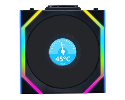 Кулер до корпусу Lian Li Uni Fan SL WIRELESS LCD Reverse, 120-1 (G99.12RSLLCD1W1B.00)