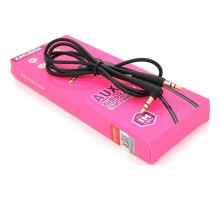 Кабель мультимедійний 3.5mm M to 3.5mm M 1.0m black iKAKU (YT-AUXGJ(M)/(M)-KSC-521-B)