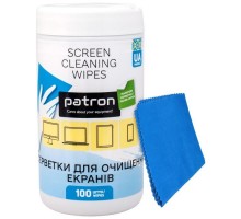 Серветки Patron for TFT/PDA/LCD 100pcs F3-059 + microfiber 20х20cm (CS-PN-BUNDL-5)