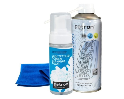Універсальний чистячий набір Patron spray duster 400ml F3-020 +FoamF3-029 +microfi (CS-PN-BUNDL-9)