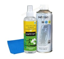 Універсальний чистячий набір Patron spray duster 400ml F3-020 +ScreenSprF3-001+microf (CS-PN-BUNDL-8)