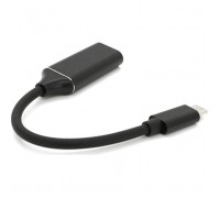 Перехідник USB-C to HDMI F 0.1m 4K black Voltronic (YT-C-Type-C(M)/HDMI(F)Bk)