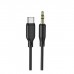 Кабель мультимедійний USB-C to 3.5mm M 1.0m silicone black BOROFONE (6941991101069)