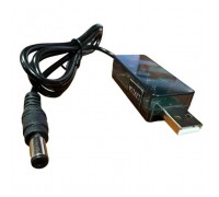 Кабель живлення USB to DC 5.5x2.5mm 0.8m 12V 1.5A XoKo (DC-5-12-1,5A)