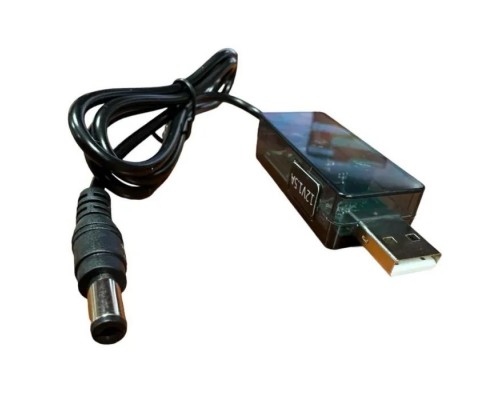 Кабель живлення USB to DC 5.5x2.5mm 0.8m 12V 1.5A XoKo (DC-5-12-1,5A)