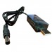 Кабель живлення USB to DC 5.5x2.5mm 0.8m 12V 1.5A XoKo (DC-5-12-1,5A)