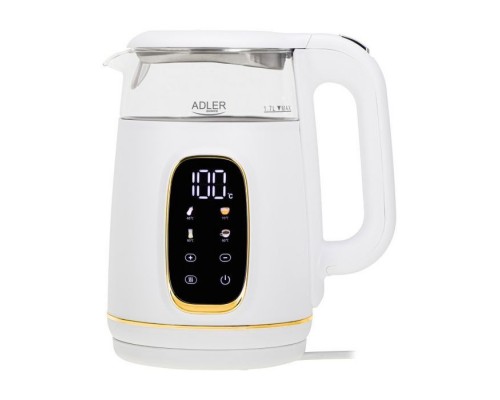 Електрочайник Adler AD 1305 white gold
