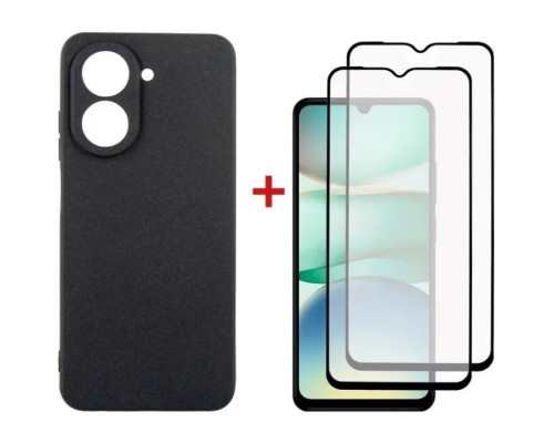 Чохол до мобільного телефона Dengos Xiaomi Redmi A5 Case Soft + 2 Glass (Black) (DG-CTG2P-24)