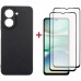 Чохол до мобільного телефона Dengos Xiaomi Redmi A5 Case Soft + 2 Glass (Black) (DG-CTG2P-24)