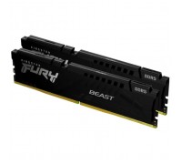 Модуль пам'яті для комп'ютера DDR5 64GB (2x32GB) 5200 MHz Beast Black Kingston Fury (ex.HyperX) (KF552C40BB2K2-64)